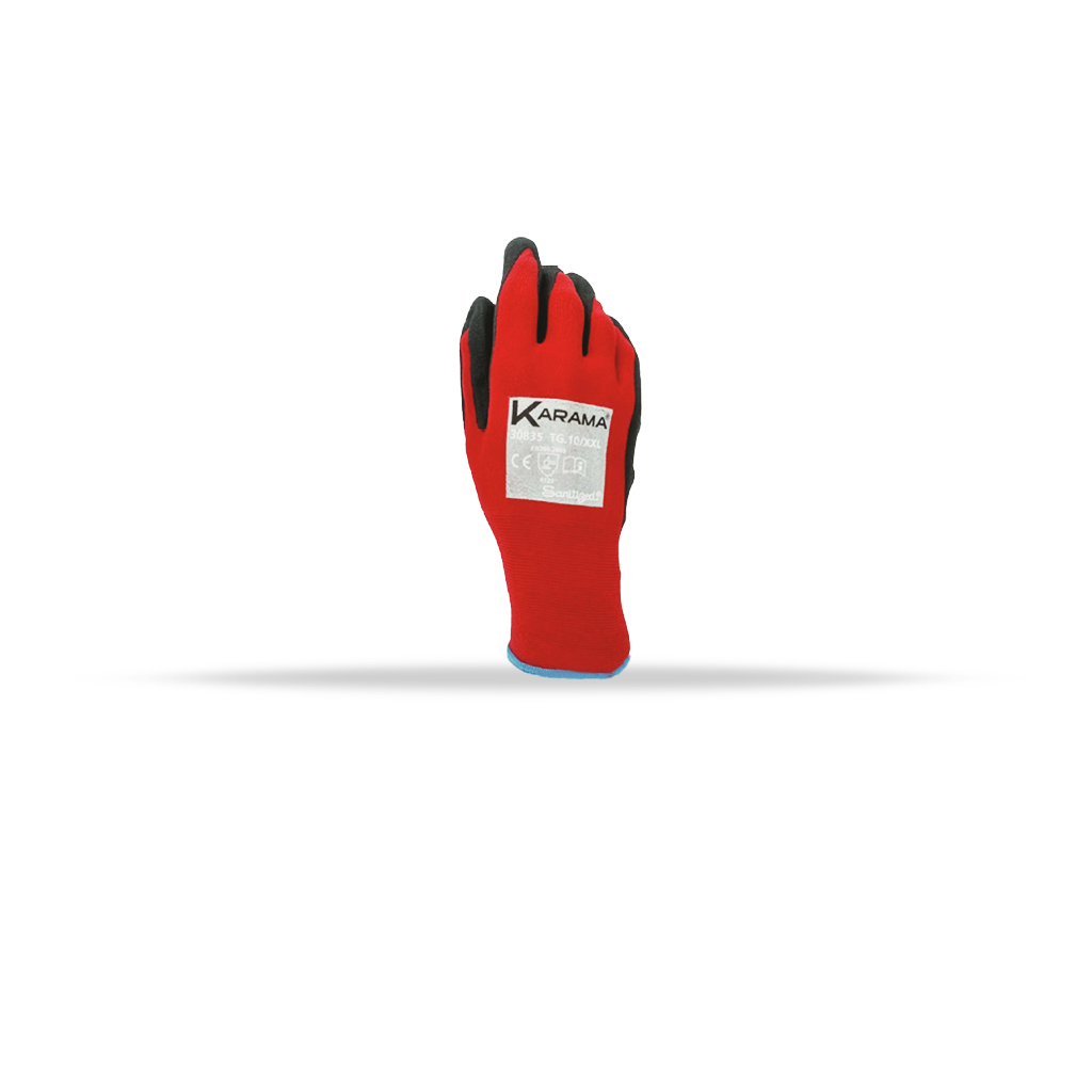 Guanto Karama 30835 in Nylon/Spandex nitrile foam
